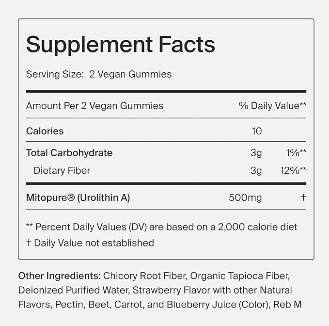 Mitopure Gummies Sugar Free